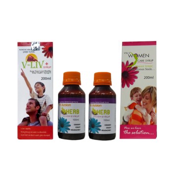 Vee Excel syrups for cough, immunity and Liver protection